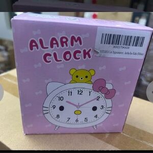 Cute Pink Alarm Clock with Bear Design